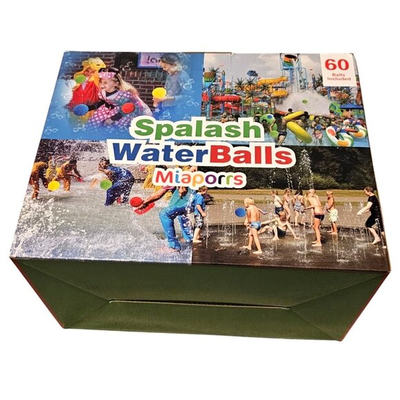 Splalash Water Balls Miaporrs 60 Count Reusable Soft Red & Green Foam Balls For - Picture 1 of 5